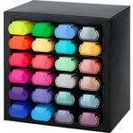 Faber-Castell 254602 - Fosforlu Kalem Seti, 24 Parçalı, Tüm Neon, Pastel ve Metalik Renklerde Masa Seti