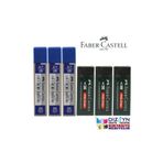 Faber Castell 3 Adet 0,7 Min 2b + 3 Adet Büyük Siyah Silgi Set