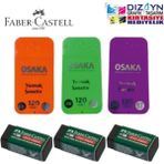 Faber-Castell 3 Adet Osaka 0,7min 2b + 3 Adet Siyah Silgi Set - Standart - Karışık-Çok Renkli