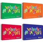 Faber-Castell 35x50 cm 15 Yaprak Logo Spiralli PP Kapak Resim Defteri - 0478
