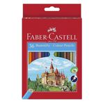 Faber Castell 36 lı Kuru Boya Kalemi Karton Kutu 1 Paket 36 Renk Faber Kuruboya Tam Boy Renkli Kalem