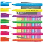 Faber Castell 38 8 Renk Neon Fosforlu Kalem