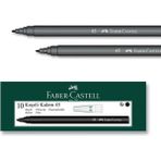 Faber-Castell 45 Siyah Keçeli Kalem 10 Adet İnce Uçlu Çizim İçin İdeal