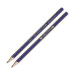 Faber-Castell 4B Resim Kalemi Yazım Teknikleri İçin İdeal Kolay Açılır 2'li Mavi