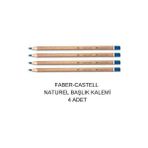 Faber-Castell 4lü Naturel Mavi Kopya Kalemi
