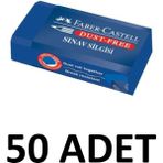 Faber Castell 50 Adet Orta Boy Mavi Sınav Silgisi