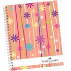 Faber-Castell 5075400408 Sert Kapak Sep Çiçekler 80gr 160 Yaprak Defter