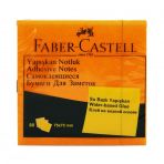 Faber-Castell 5089565435 75x75 mm Fosforlu Turuncu Yapışkan Notluk