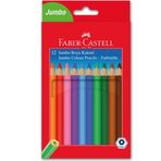 Faber-Castell 517195100 12 Renk Jumbo Kuru Boya