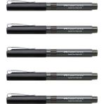 Faber-Castell 5405 İğne Uçlu Roller Kalem Siyah 0.5 mm 5'li