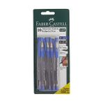 Faber-Castell 5500142510 F.c. 1425 10'lu 2 Renk Tükenmez ( 5 Siyah+5 Mavi) e