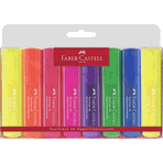 Faber Castell 6+2'li Şeffaf Gövde Fosforlu Kalem