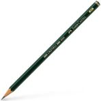 Faber-Castell 9000 Yeşil 6H Seri Dereceli Eskiz Çizim Kalemi