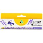 Faber-Castell Adel Lavanta Renkli 6'lı Kurşun Kalem Kutu HB Derece Kolay Açılır