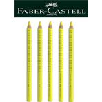 Faber-Castell Ahşap Gövdeli Sarı Renk Fosforlu Kalem 5'li Set