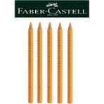 Faber-Castell Ahşap Gövdeli Turuncu Renk Fosforlu Kalem 5'li Set