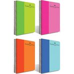 Faber Castell Bicolor 4 Adet A4 160 Yaprak Çizgili Plastik Defter