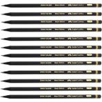 Faber-Castell Black Edition 2,5b Sınav Kalemi Kurşun Kalem (12 Adet)