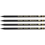 Faber-Castell Black Edition 2,5b Sınav Kalemi Kurşun Kalem 4 Adet