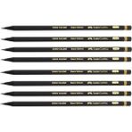 Faber-Castell Black Edition 2,5b Sınav Kalemi Kurşun Kalem (8 Adet)