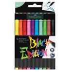 Faber Castell Black Edition Keçeli Kalem Fırça Uç 10'lu 116451
