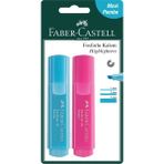 Faber-Castell Bls. Fosforlu Kalem 46 Pastel 2'li Mavi-Gül