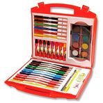 Faber-Castell Boyama Çantası, 36 Parça, 12 Renk Boya Kalemi, 8 Renk Suluboya, 8 Renk Pastel ve 6 Renk Keçeli Kalem, Kalemtıraş, Silgi, Goldfaber Kurşun Kalem, Şık Hediye Seti