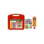 Faber Castell Boyama Çantası 8'li Suluboya 8'li Pastel Boya 6'lı Keçeli Kalem 12'li Boya Kalemi 2b Goldfaber Kalem