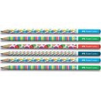 Faber-Castell Bubble Yuvarlak Kurşun Kalem 6'lı