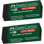 Faber Castell Büyük Boy Siyah 2'li Silgi