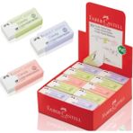 Faber Castell Candy Metalik Pastik Korumalı Beyaz Silgi 3lü Set