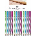 Faber-Castell Candy Roll 12'li Kurşun Kalem Karışık Renkli Ahşap Kalemler 3+ Yaş İçin - 12 Adet