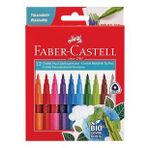 FABER CASTELL COMFORT KEÇELİ KALEM BIO PLASTİK GÖVDELİ FIRÇA UÇ 12 RENK