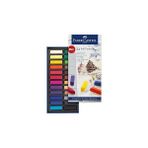 Faber-Castell Creative Studio Mini Toz Pastel Boya, 24 Renk, Yarım Boy, Yüksek Pigment, Parlak Ren - Renkli - 1
