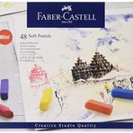 Faber-Castell Creative Studio Toz Pastel Boya, 48 Renk, Yumuşak Doku, Yoğun Pigment, Sanatsal Kullanım İçin Uygun