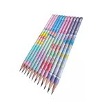 Faber-Castell Deniz Kızı Desenli Kurşun Kalem, 2B, 12'Li Set, Pastel Renkli