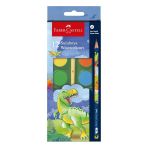 Faber Castell Dino Büyük Boy 12’li Sulu Boya ve Kurşun Kalem