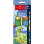 faber-castell dino büyük boy suluboya 12 renk +1 kurşun kalem 5292000002000 - Yok