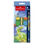 FABER-CASTELL Dino Büyük Boy Suluboya 12'li& 1 Kurşun Kalem