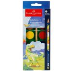 Faber-Castell Dino Sulu Boya 12 Renk ve Kurşun Kalem