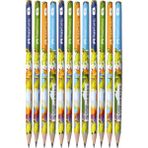 Faber-Castell Dino Yuvarlak Kurşun Kalem 12 Adet 2B Renkli Tasarım ile Eğlenceli Yazım Deneyimi