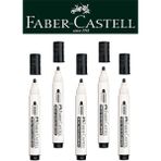 Faber-Castell Doldurulabilir Beyaz Tahta Kalemi 5'li Siyah Renkli Set 5 Adet