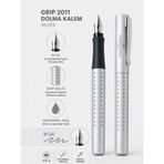 Faber Castell Dolma Kalem Grip 2011 M Uç Silver