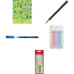 Faber-Castell Dolma Kalem Neo Slim, Uç M, Metal Siyah, Pembe... +4 Parça Fırsat Seti