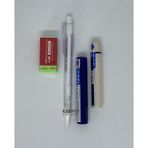 Faber Castell Econ 0.7 Beyaz Kalem + 2 Adet 120'li Uç + Dust Free Silgi Seti