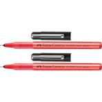 Faber-Castell Faber 5415 0.5 mm Iğne Uçlu Pilot Kalem Kırmızı 2'li
