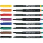 Faber-Castell Faber Castel Faber Castell Permanent Asetat CD Kalemi M 8li Set