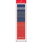 Faber Castell Faber Castel Kırmızı Mavi Kopya Kalemi 6 Adet