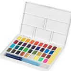 Faber-Castell Faber Castell Creative Watercolor Tablet Sulu Boya Seti 36 Renk Su Hazneli Fırça - Renkli