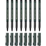 Faber-Castell Faber Castell Faber-Castell Vision 1475 Roller Iğne Uçlu Kalem 0.3 mm 7'li Siyah